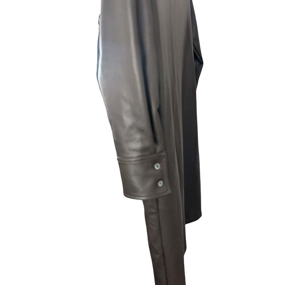 J.McLaughlin Vegan Leather Shirt Dress Size XS - Picture 6 of 11